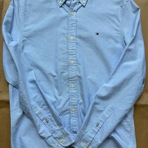 Tommy Hilfiger Sky Blue Casual Button-Down Shirt